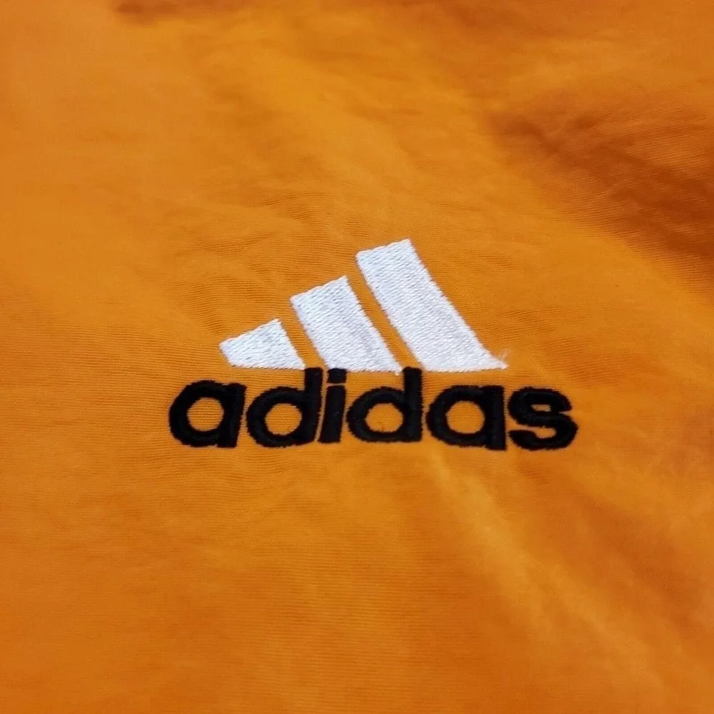Vintage 90s Adidas Tennessee‎ Vols Pullover Jacket Men XL Orange Striped